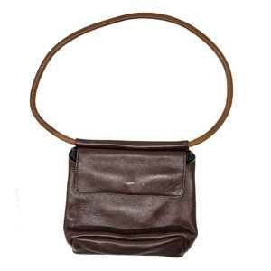 Frye Vintage Handbag Genuine Leather Circle Handle Shoulder Bag Lined